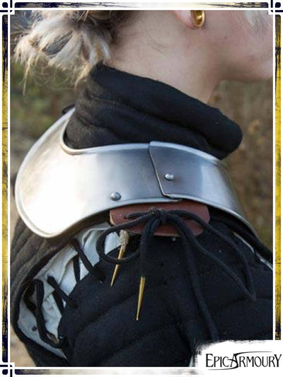 Soldier Gorget Gorgets Epic Armoury Shinny Steel 18ga Small|Medium 