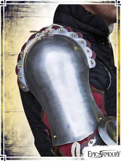 Splint Pauldrons Plate Pauldrons Epic Armoury Red 