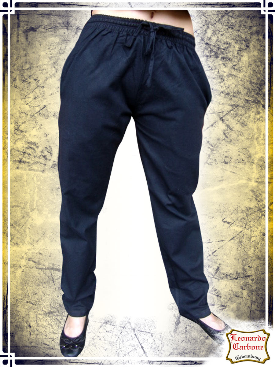 Straight Pants Pants Leonardo Carbone Blue Small 