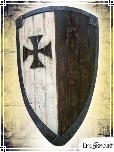 Templar Shield Latex Shields Epic Armoury Black|White Tower Shield 