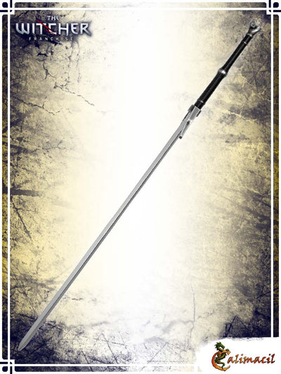 The Witcher - Geralt's Silver Sword (Wolf Heads) Two Handed Swords Calimacil 