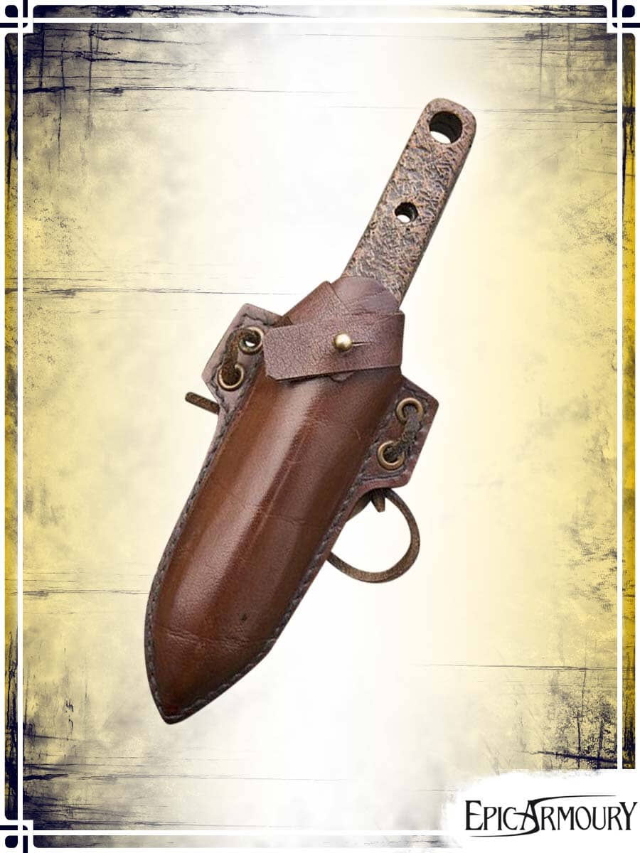 Thrust Knife with Holder Throwing Knives Epic Armoury Brown 