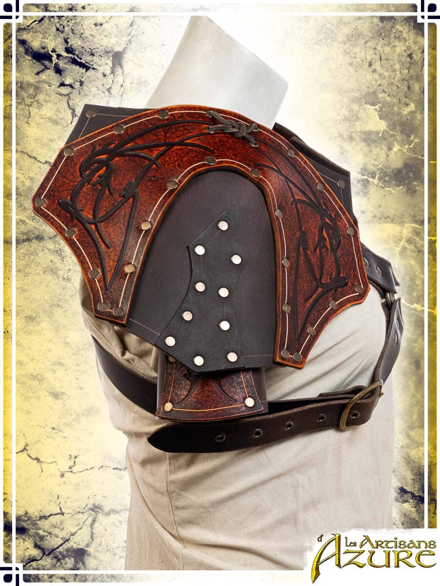 Valkyrie Pauldrons (to be discontinued) Leather Pauldrons Les Artisans d'Azure 