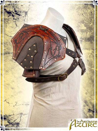 Valkyrie Pauldrons (to be discontinued) Leather Pauldrons Les Artisans d'Azure 