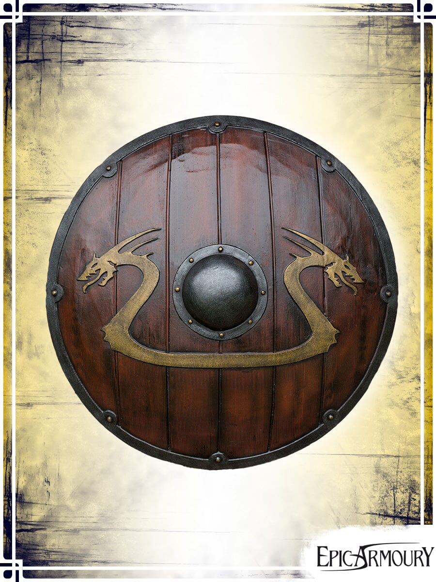 Viking Dragon Shield Latex Shields Epic Armoury Wood Large Shield 