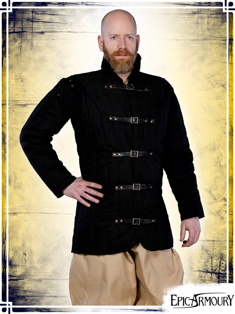 Warrior Gambeson Gambesons Epic Armoury Black Small 