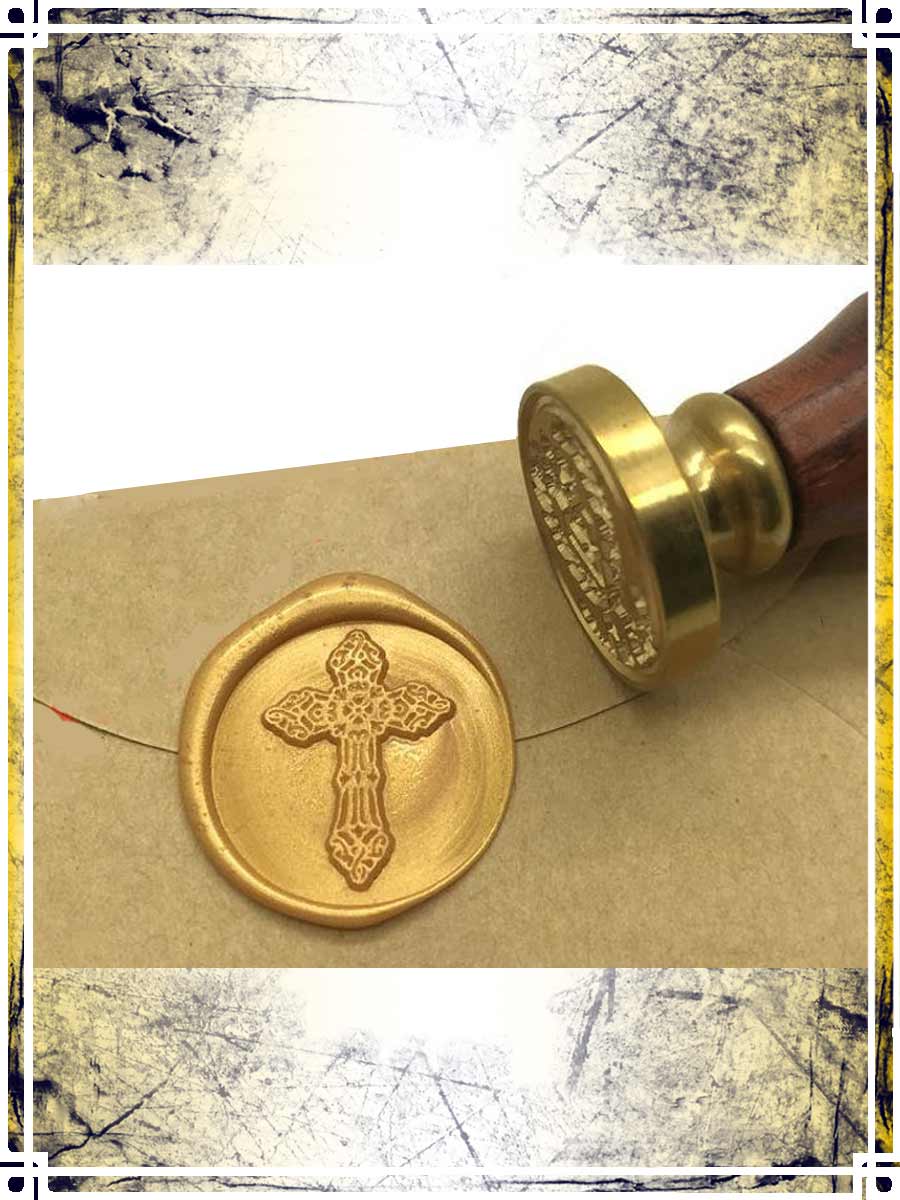 Wax Seal Stamp - Cross Wax Seals Importation privée 