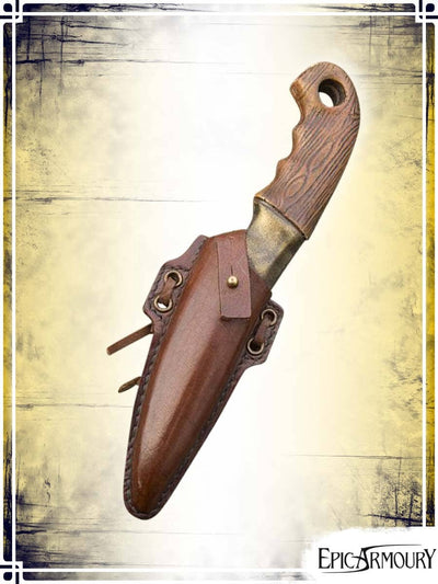 Woodsman Knife and Holder Throwing Knives Epic Armoury Brown 