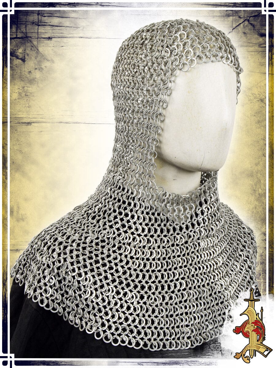 Aluminium Chainmail Coif – 10mm 16ga Chainmail Coifs Lord of Battles 