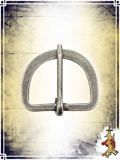 Antiqued Steel D Buckle - 1'' 1/2- LB Buckles & Belt Tips Lord of Battles 