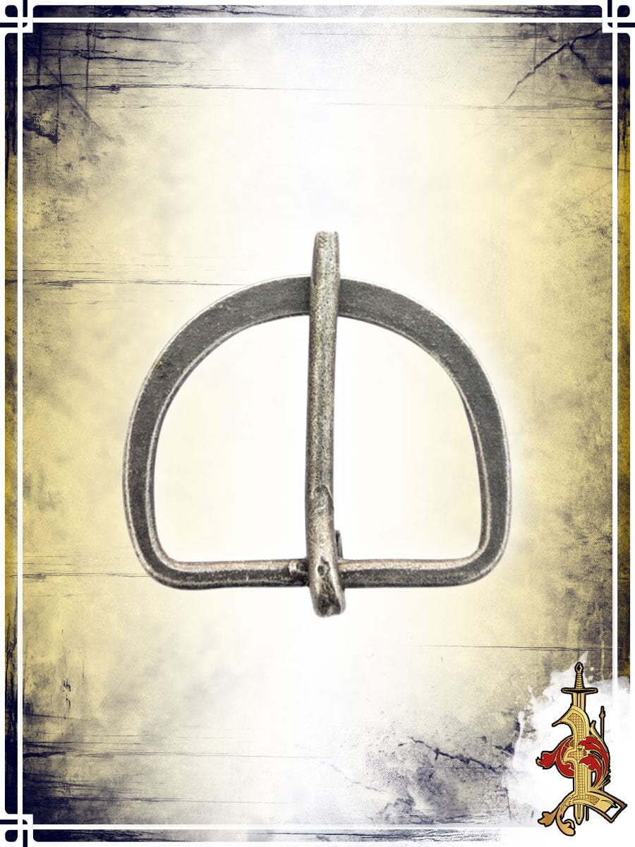 Antiqued Steel D Buckle - 1'' 3/4 - LB Buckles & Belt Tips Lord of Battles 