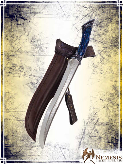 Athena Scabbard - Elven Knife Deluxe Scabbards Ateliers Nemesis - Athena Brown leather 