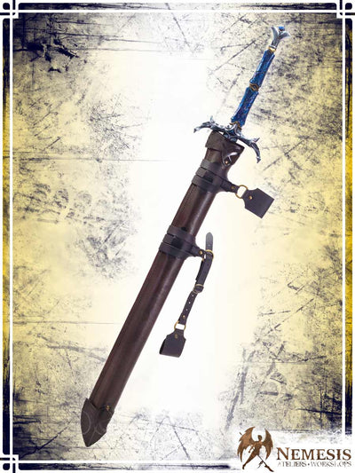 Athena Scabbard - Fantasy Blade Sword Deluxe Scabbards Ateliers Nemesis - Athena Brown leather 