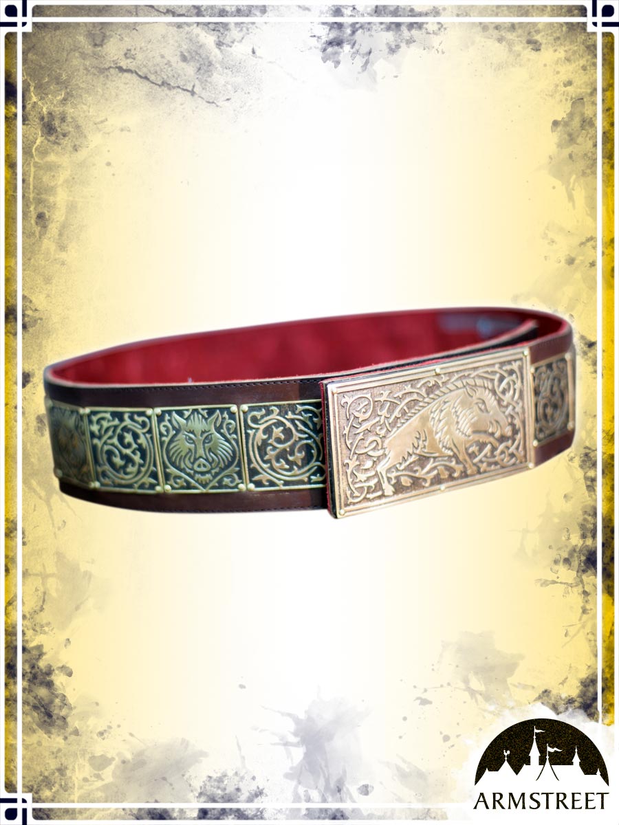 Boar Belt with Secrets Pockets Belts ArmStreet Brown|Brass Custom Size 