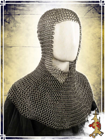 Butted Chainmail Coif – 10mm 16ga Chainmail Coifs Lord of Battles 