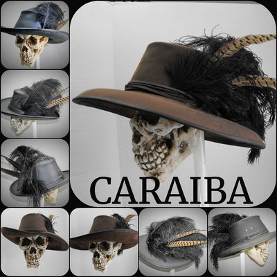 Caraiba Hat Leather Hats Atelier Wotan Brown Medium 
