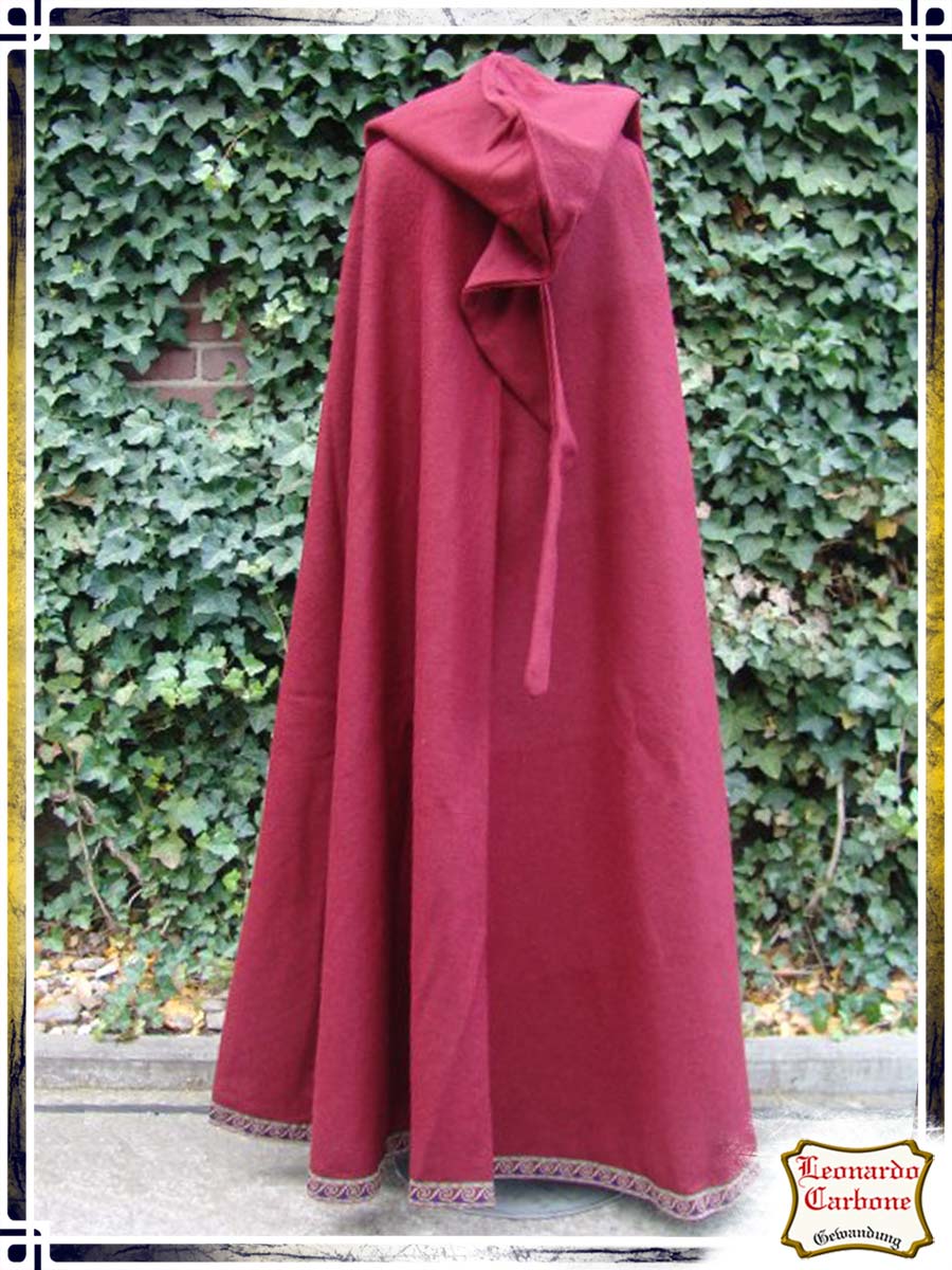 Cloak with Trims Capes Leonardo Carbone Red 