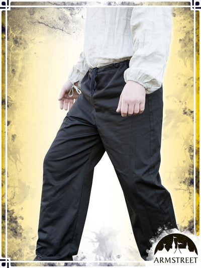 Cotton Classic Straight Pants Pants ArmStreet Black Small 