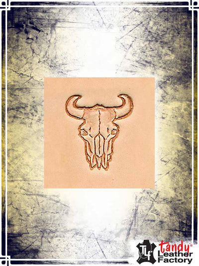 Craftool 3-D Stamp - Buffalo Skull Stamping Tandy Leather 