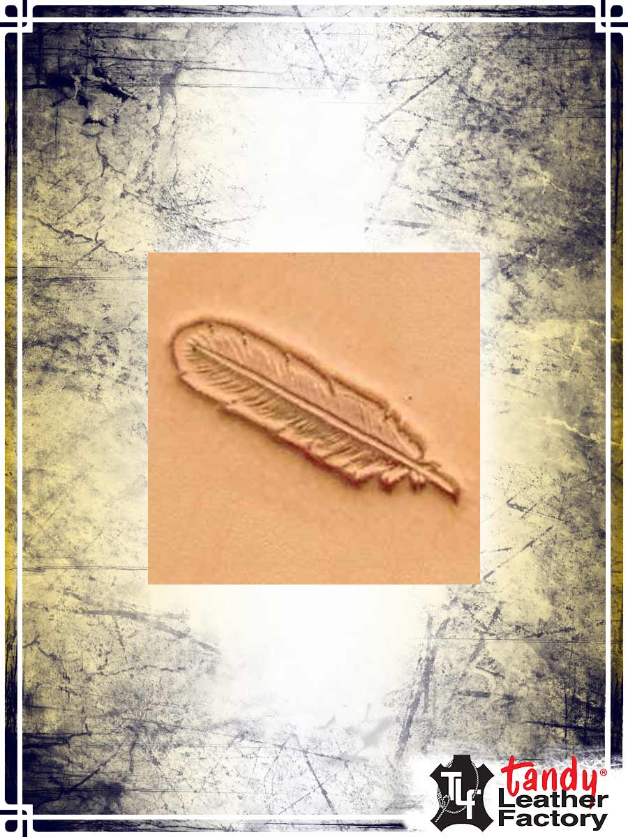 Craftool 3-D Stamp - Feather Stamping Tandy Leather 