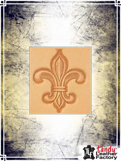 Craftool 3-D Stamp - Fleur de lys Stamping Tandy Leather 