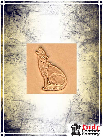 Craftool 3-D Stamp - Howling Coyote Stamping Tandy Leather 