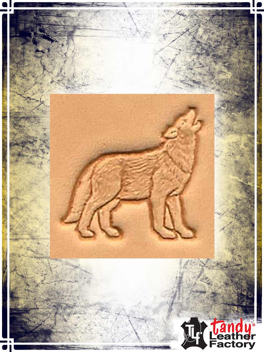 Craftool 3-D Stamp - Howling Wolf Stamping Tandy Leather 