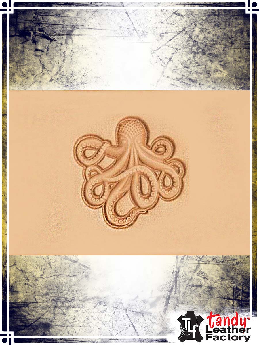 Craftool 3-D Stamp - Octopus Stamping Tandy Leather 