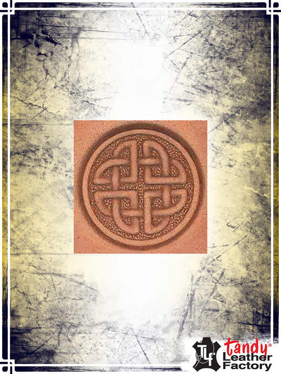 Craftool 3-D Stamp - Round Celtic Stamping Tandy Leather 
