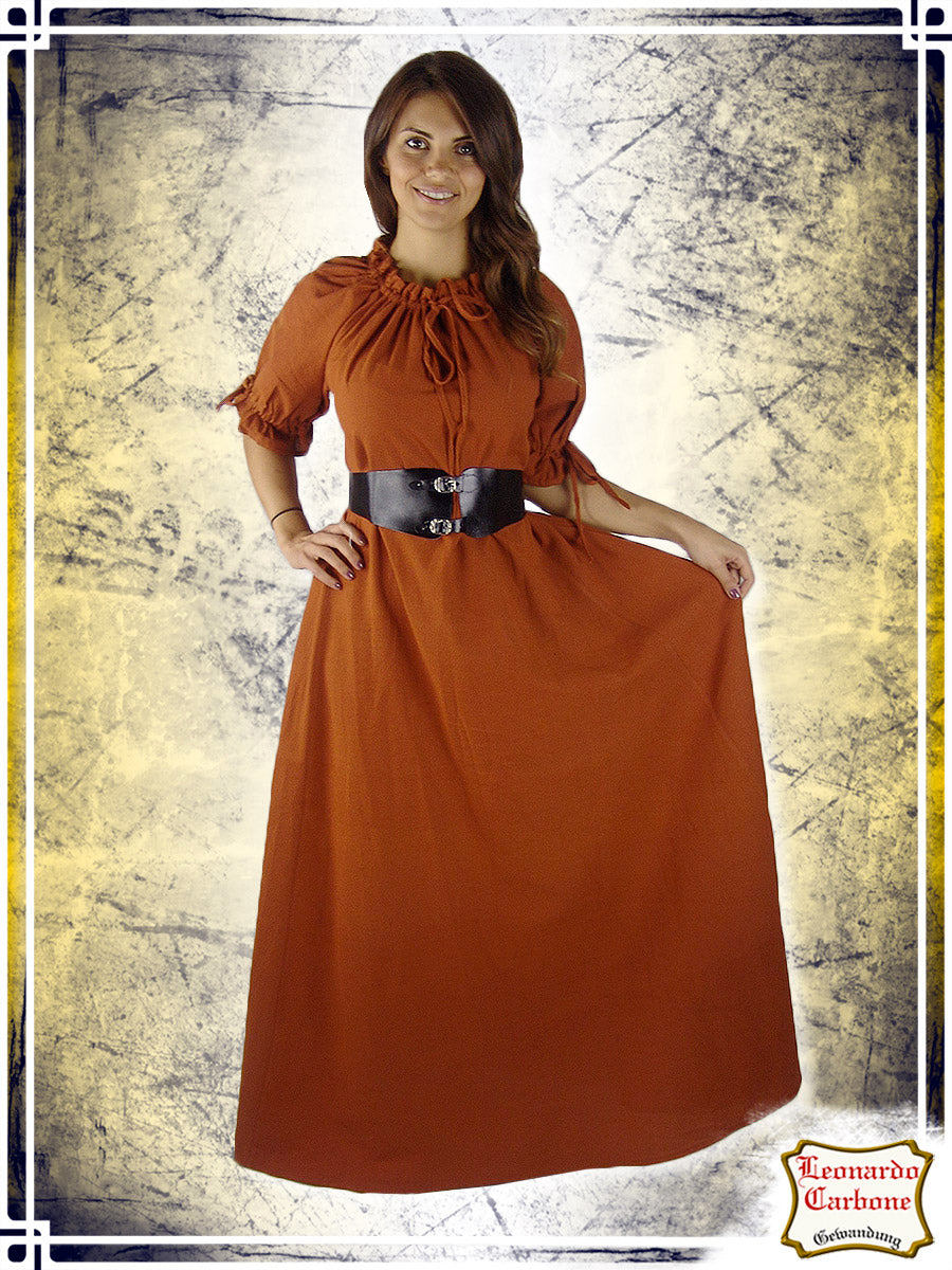 Elisa Dress Dresses Leonardo Carbone Rust XSmall 