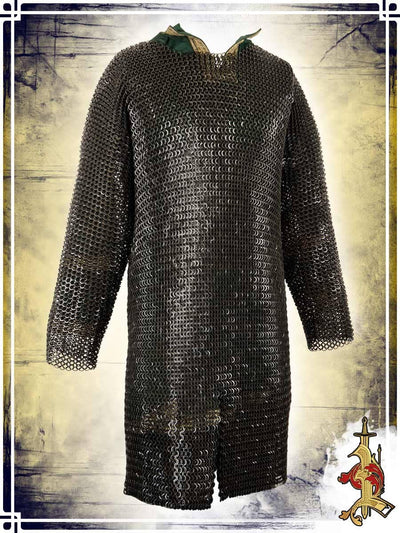 Flat Rings Chainmail - Long Sleeves - Black Chainmails Lord of Battles 