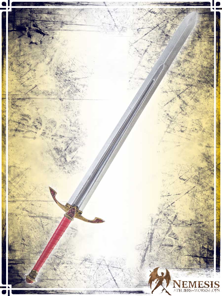 Gem Slash Sword Swords Ateliers Nemesis - Artisan Ruby Bastard Notched Finish