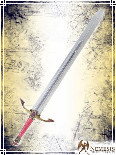 Gem Slash Sword Swords Ateliers Nemesis - Artisan Ruby Medium Notched Finish