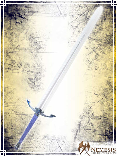 Gem Slash Sword Swords Ateliers Nemesis - Artisan Sapphire Bastard Classic Finish