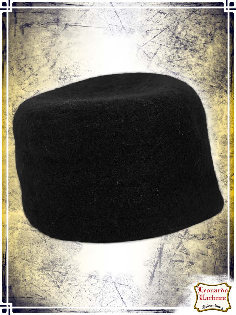 Hans Wool Hat Coifs & Hats Leonardo Carbone Black Large|XLarge 