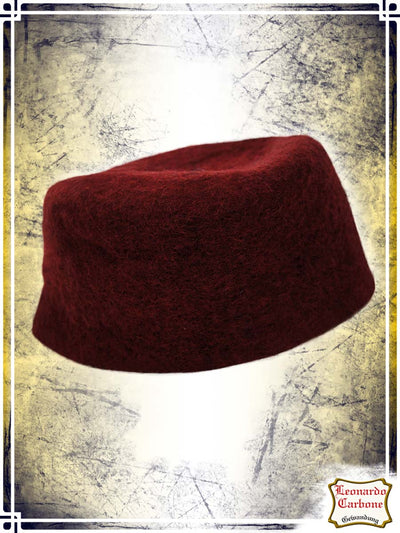 Hans Wool Hat Coifs & Hats Leonardo Carbone Red Large|XLarge 