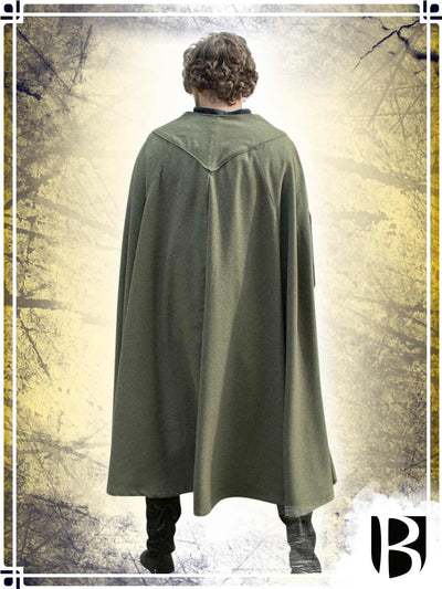 Justus Wool Cloak - Olive Green Coats & Robes Burgschneider 
