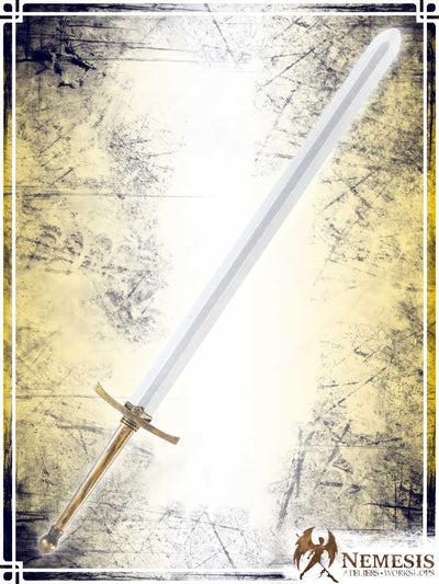 Knight's Sword Swords Ateliers Nemesis - Artisan Classic Brass Bastard Wooden Handle