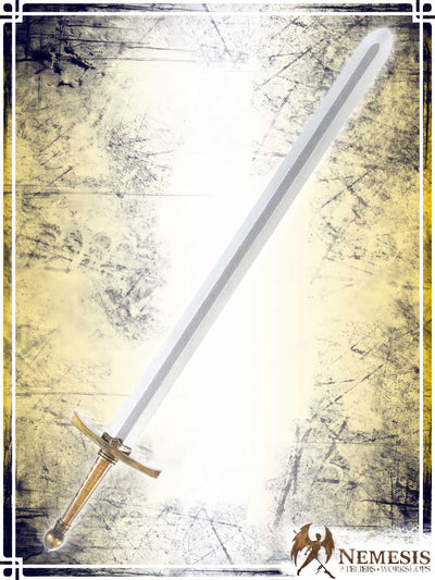 Knight's Sword Swords Ateliers Nemesis - Artisan Classic Brass Long Wooden Handle