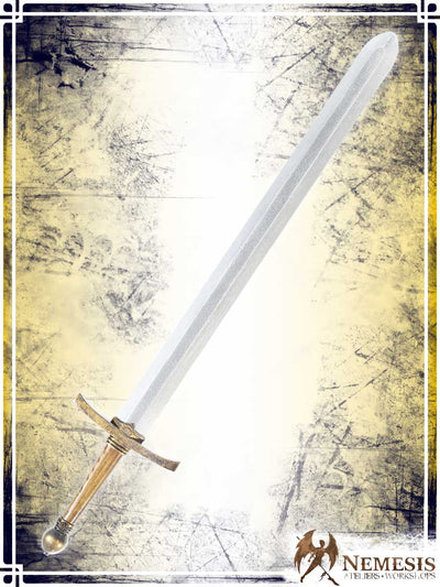 Knight's Sword Swords Ateliers Nemesis - Artisan Classic Brass Medium Wooden Handle