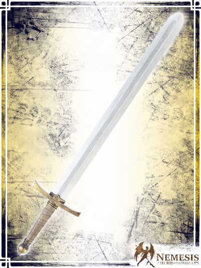 Knight's Sword Swords Ateliers Nemesis - Artisan Classic Brass Medium Wood|Leather Handle