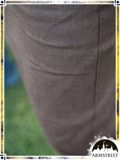 Linen Classic Straight Pants Pants ArmStreet Brown XLarge 