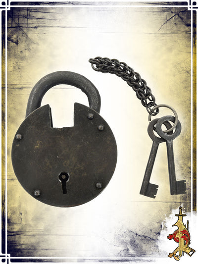 Medieval Padlock with 2 keys in chain – LB Other Accessories Lord of Battles 