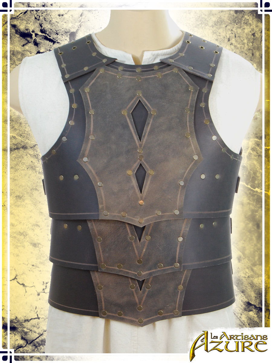 Mercenary Armor - Torso Leather Armors Les Artisans d'Azure Brown|Tan Large 