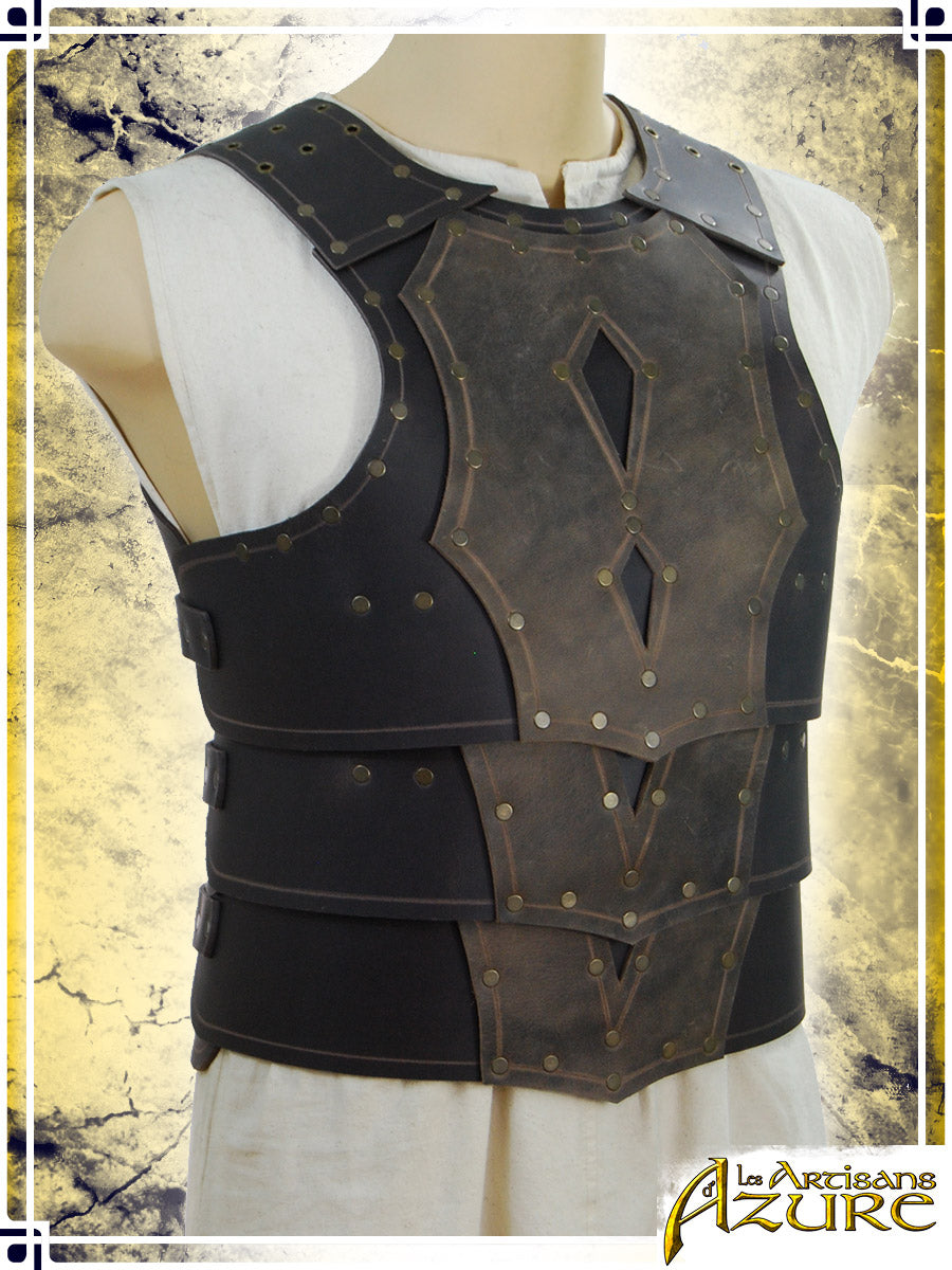 Mercenary Armor - Torso Leather Armors Les Artisans d'Azure Brown|Tan Medium 