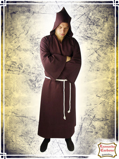 Monk's Cowl Coats & Robes Leonardo Carbone Brown Small|Medium 