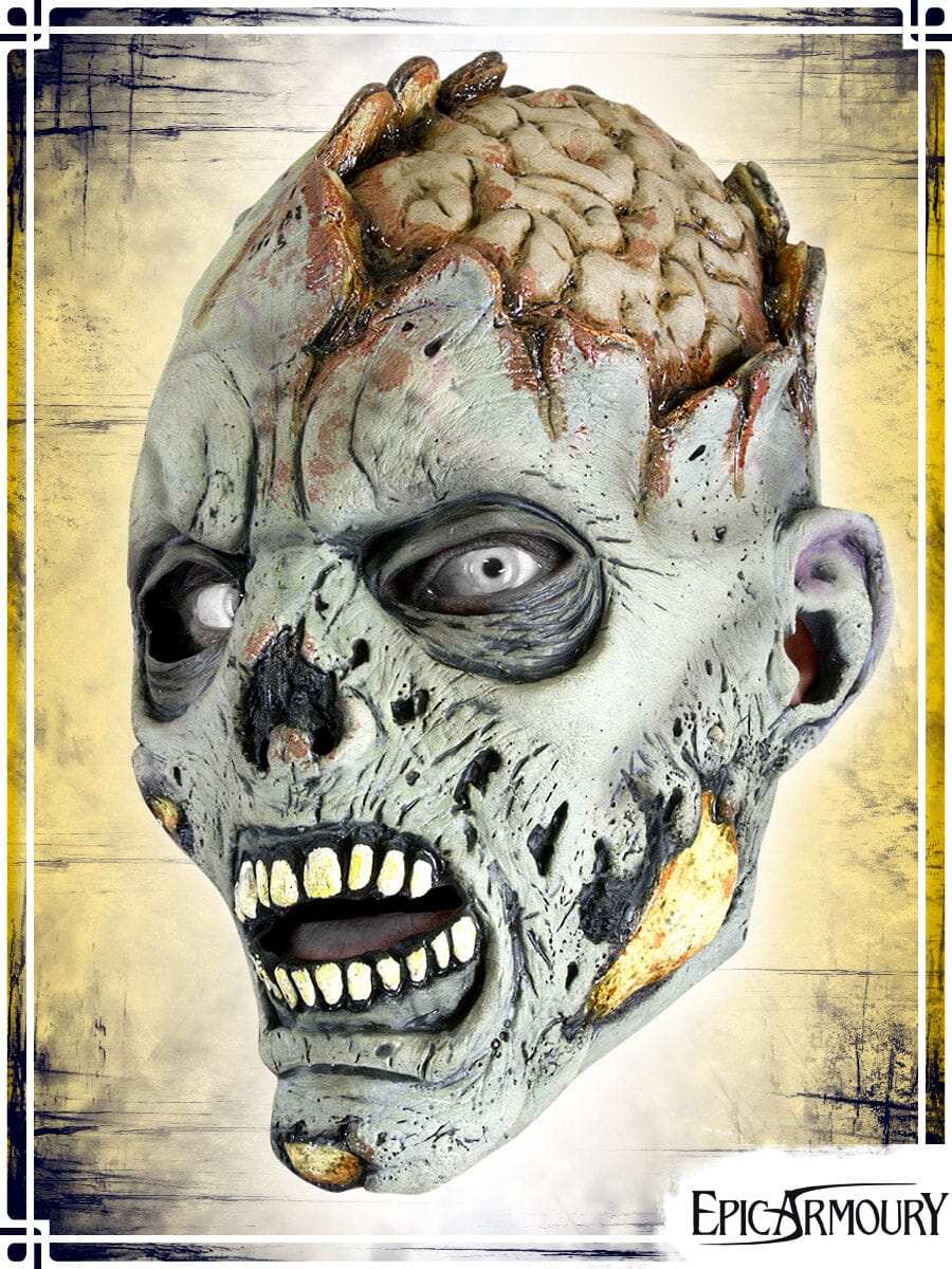 Open Brain Zombie Mask (Medium) Latex Masks Epic Armoury 