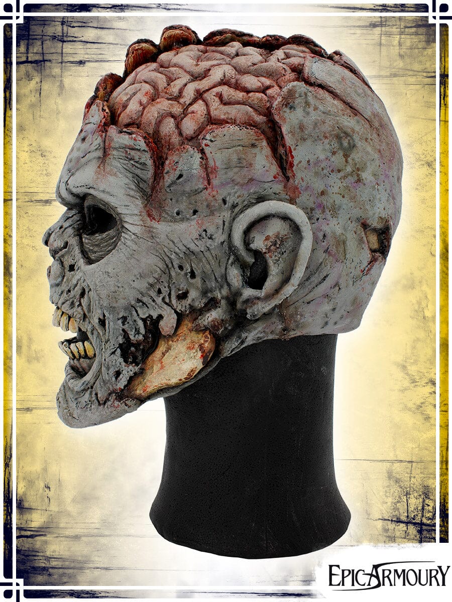 Open Brain Zombie Mask (Medium) Latex Masks Epic Armoury 