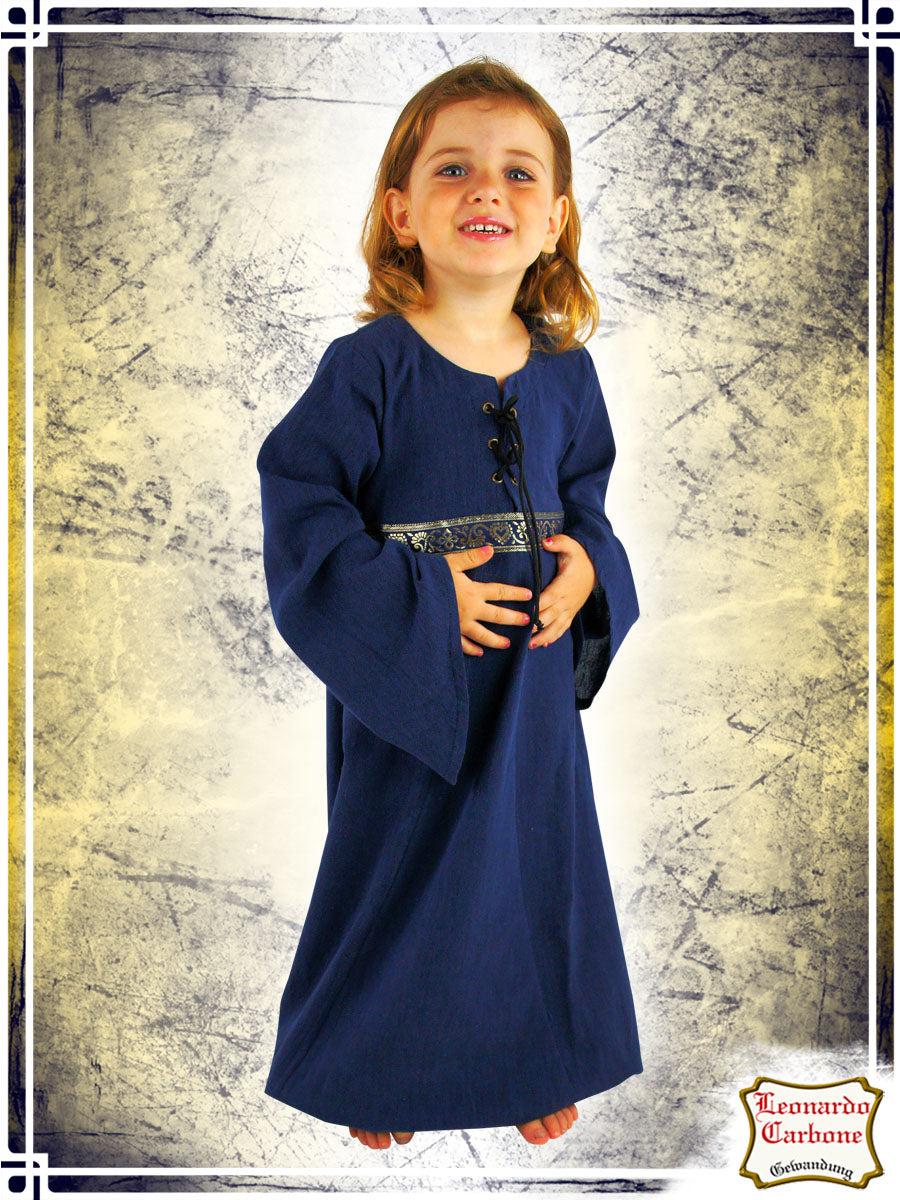 Piccola Dress Girls Leonardo Carbone Blue 7-8 years 
