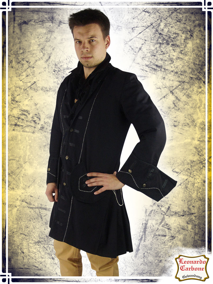 Pirate Jacket Coats & Robes Leonardo Carbone Black Medium 